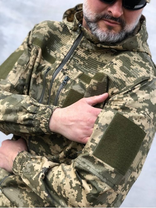 Куртка бомбер піксель ріпстоп "Кайман" Куртка бомбер піксель ріпстоп "Кайман"