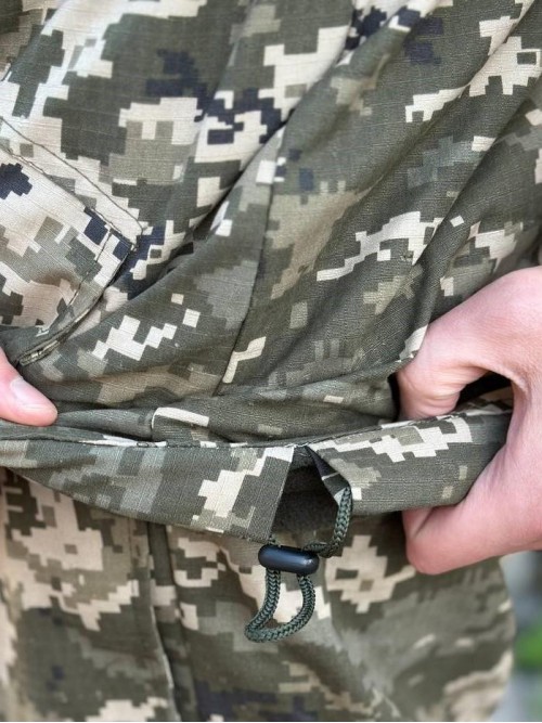 Теплий костюм Горка піксель на флісі