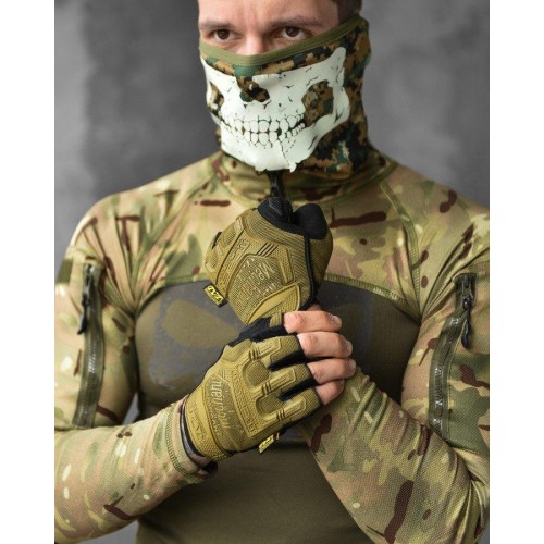 Рукавички тактичні безпалі Mechanix M-Pact Gloves Khaki