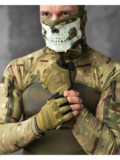 Рукавички тактичні безпалі Mechanix M-Pact Gloves Khaki