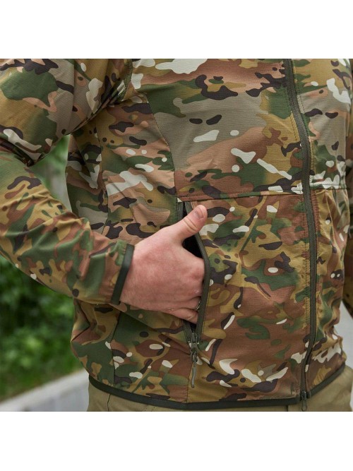 Легка тактична водонепроникна куртка Military мультикам Легка тактична водонепроникна куртка Military мультикам