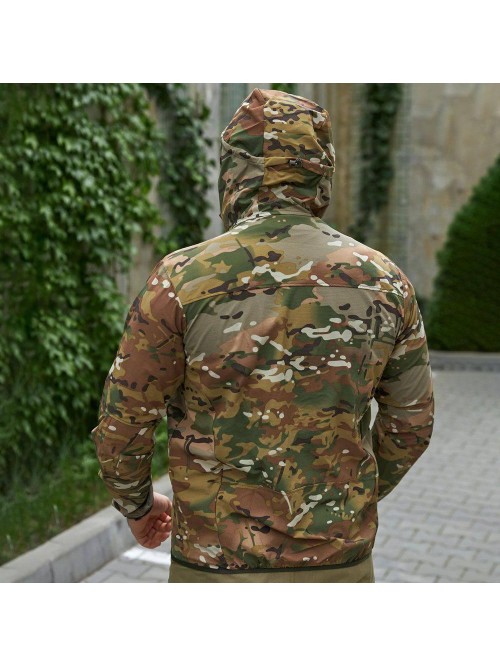 Легка тактична водонепроникна куртка Military мультикам Легка тактична водонепроникна куртка Military мультикам