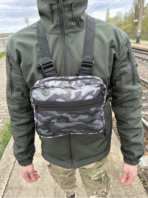 Нагрудна сумка камуфляж