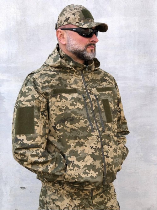 Куртка бомбер піксель ріпстоп "Кайман" Куртка бомбер піксель ріпстоп "Кайман"