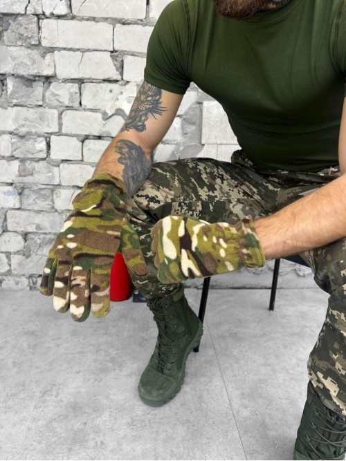 Рукавиці флісові мультикам