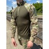 Тактична сорочка (убакс) мультикам ріпстоп з налокітниками