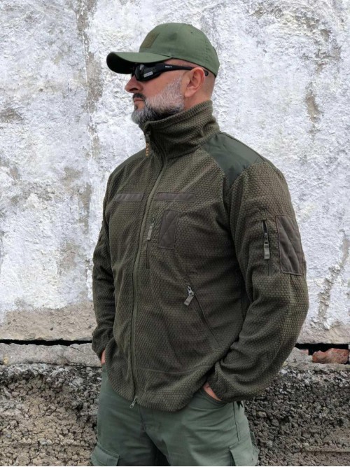 Кофта Tactical 4.5.0 флісова соти/кубик хакі Кофта Tactical 4.5.0 флісова соти/кубик хакі