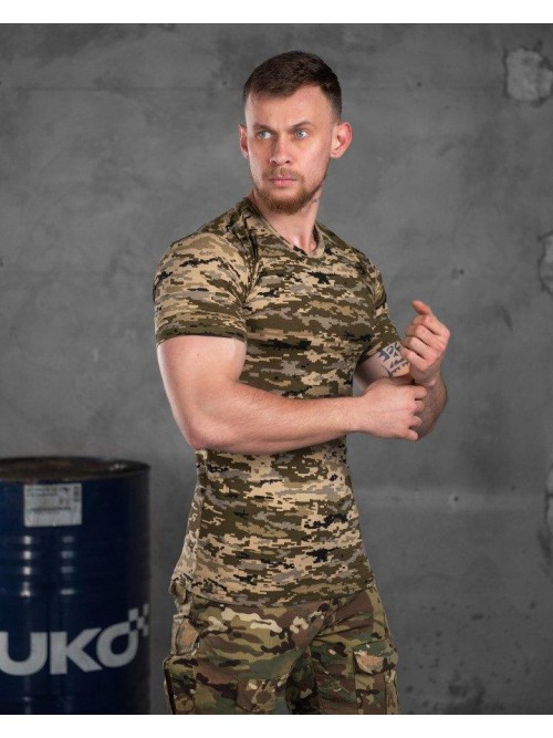 Футболка тактична піксель