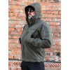 Куртка тактична софтшел хакі з липучками