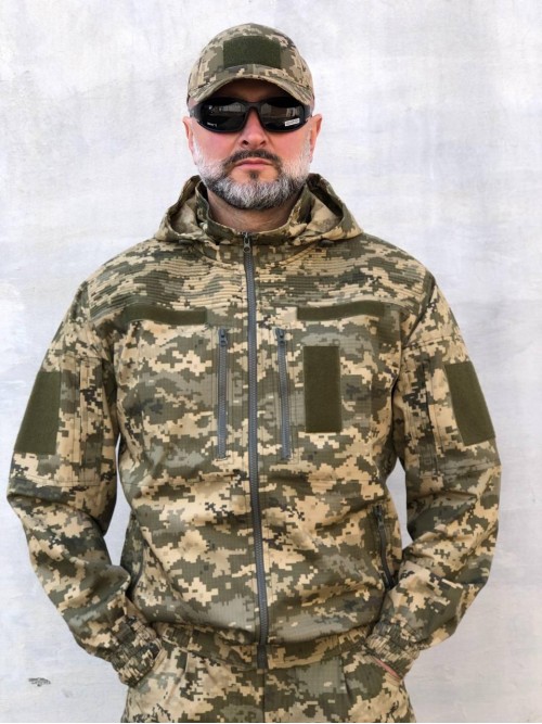 Куртка бомбер піксель ріпстоп "Кайман" Куртка бомбер піксель ріпстоп "Кайман"