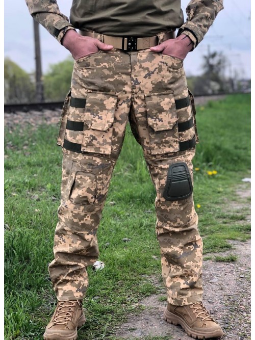 Штани тактичні з системою Моллі піксель ріпстоп