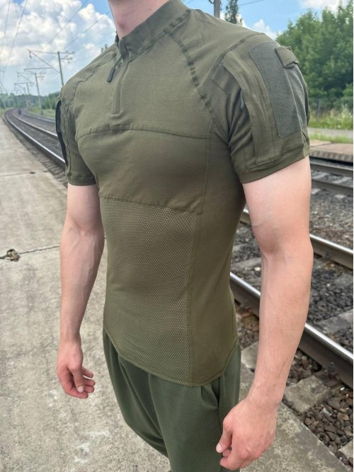 Убакс тактичний бойова сорочка з коротким рукавом ESDY Tactical Frog T-Shirt Olive
