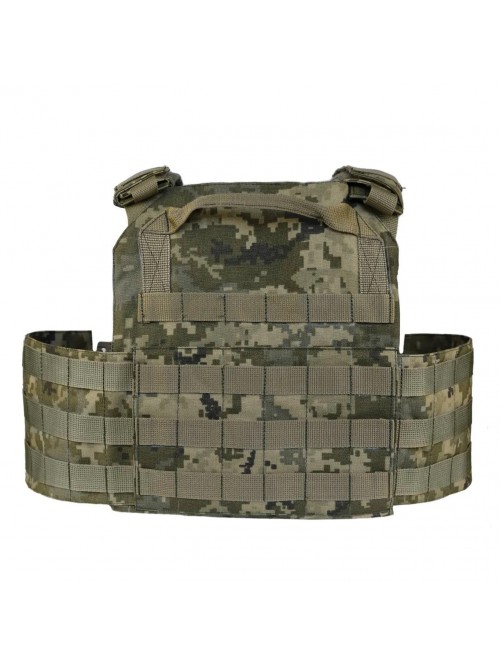 Плитоноска MOLLE MM-14 з підсумками для магазинів піксель