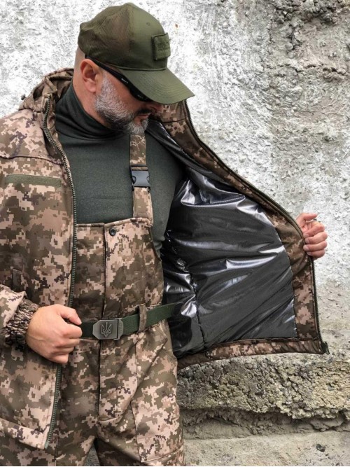 Зимова водонепроникна куртка Soft Shell піксель