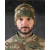 Шапка флісова мультикам з липучкою та гербом