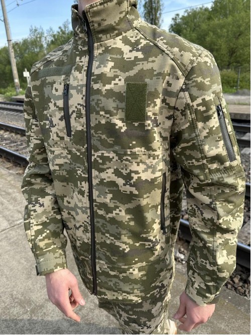 Куртка піксель ріпстоп на флісі v2