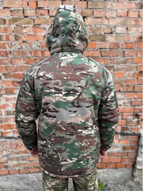 Тепла водонепроникна куртка мультикам Soft Shell з утепленням Omni-Heat