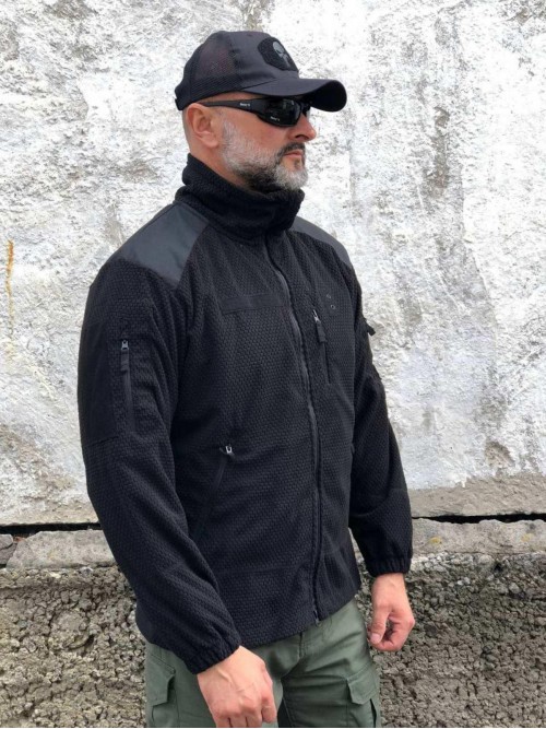 Кофта Tactical 4.5.0 флісова соти/кубик чорна
