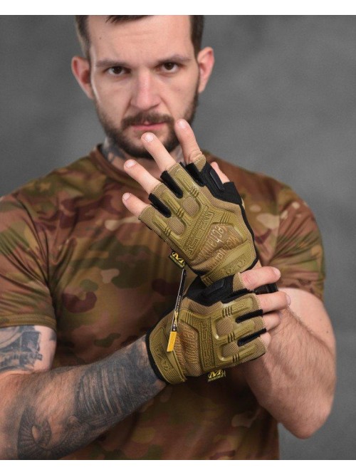 Рукавички тактичні безпалі Mechanix M-Pact Gloves Coyote