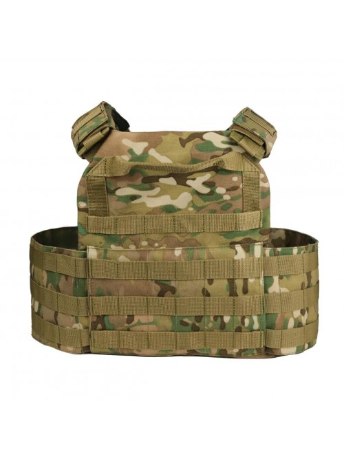 Плитоноска MOLLE Multicam з підсумками для магазинів мультикам