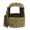 Плитоноска MOLLE Multicam з підсумками для магазинів мультикам