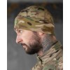 Шапка флісова мультикам з вставкою Soft-Shell та гербом