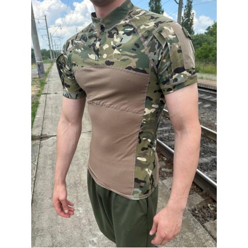 Убакс тактичний бойова сорочка з коротким рукавом ESDY Tactical Frog T-Shirt Multicam