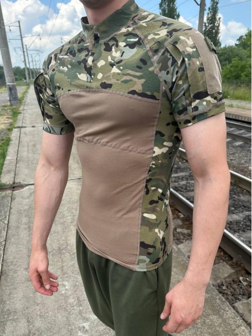 Убакс тактичний бойова сорочка з коротким рукавом ESDY Tactical Frog T-Shirt Multicam