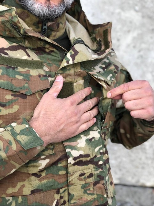 Парка тактична мультикам ріпстоп весняна Парка тактична мультикам ріпстоп весняна