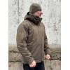 Зимова тактична куртка Soft Shell з утепленням Omni-Heat олива