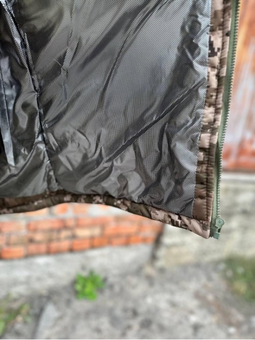 Тепла водонепроникна куртка піксель Soft Shell з утепленням Omni-Heat