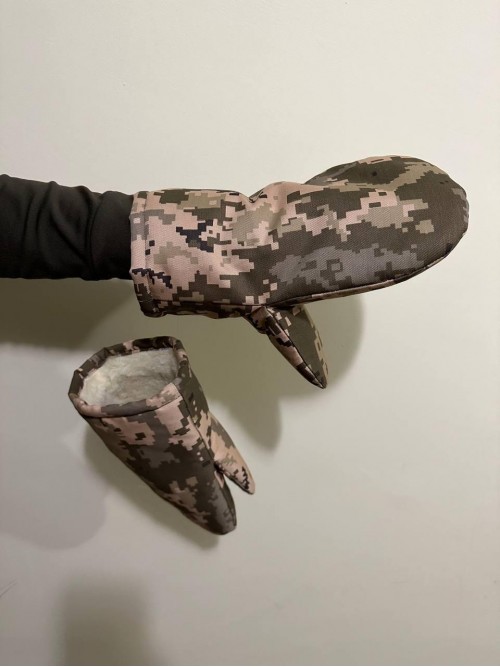 Рукавиці зимові піксель v2