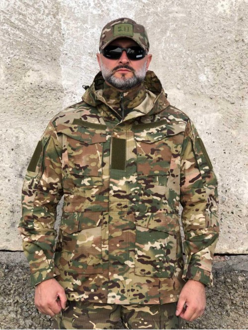 Парка тактична мультикам ріпстоп весняна