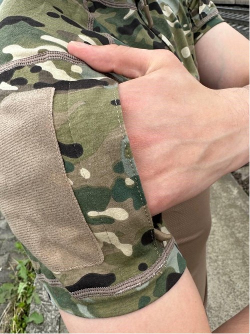 Убакс тактичний бойова сорочка з коротким рукавом ESDY Tactical Frog T-Shirt Multicam