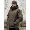 Зимова тактична куртка Soft Shell з утепленням Omni-Heat олива