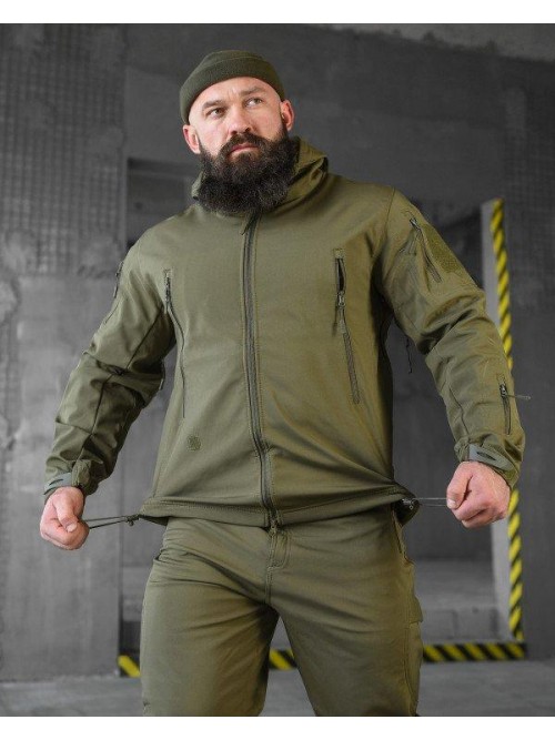 Тактичний костюм Soft Shell Олива