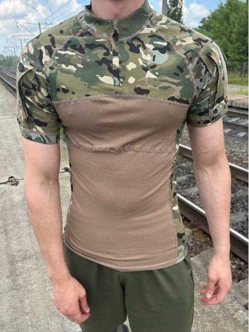 Убакс тактичний бойова сорочка з коротким рукавом ESDY Tactical Frog T-Shirt Multicam