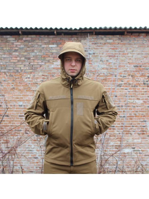 Тактична весняна куртка Soft Shel Койот Тактична весняна куртка Soft Shel Койот
