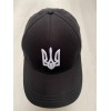 Бейсболка чорна з вишивкою Герб