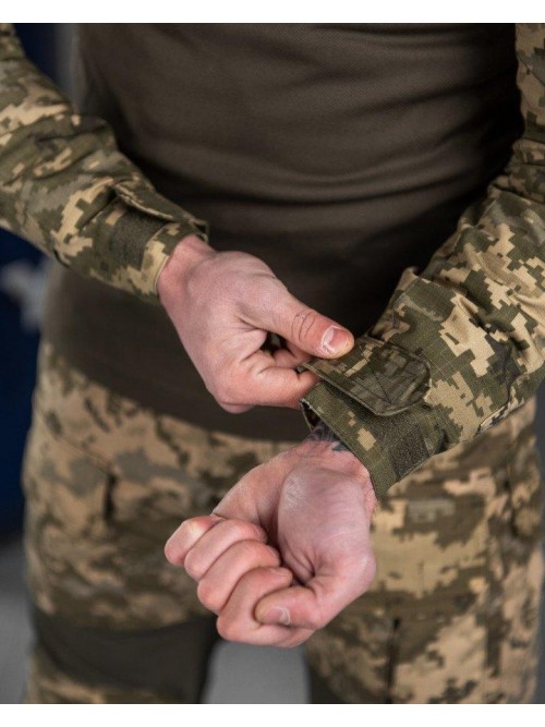Костюм тактичний убакс + штани з наколінниками піксель ріпстоп