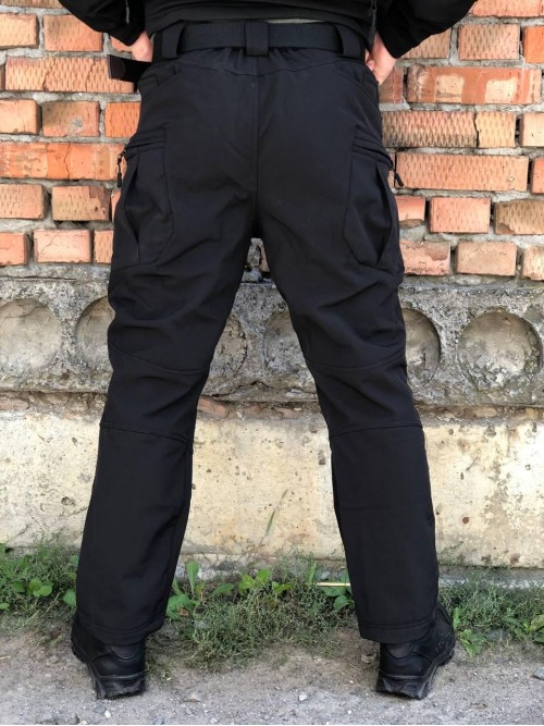 Штани тактичні Soft Shell чорні ESDY