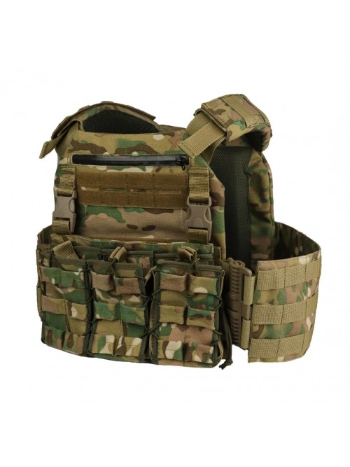 Плитоноска MOLLE Multicam з підсумками для магазинів мультикам Плитоноска MOLLE Multicam з підсумками для магазинів мультикам