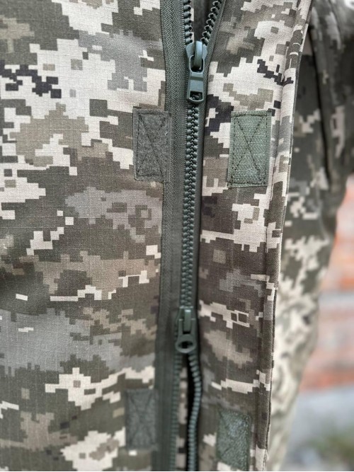 Бушлат зимовий піксель ріпстоп на флісі Бушлат зимовий піксель ріпстоп на флісі