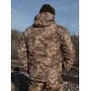 Тактична зимова куртка Soft Shell Піксель
