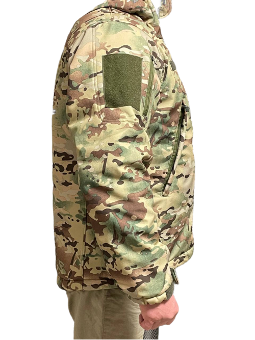 Зимова тактична куртка Soft Shell з утепленням Omni-Heat мультикам