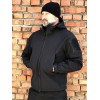 Куртка тактична Soft Shell чорна ESDY