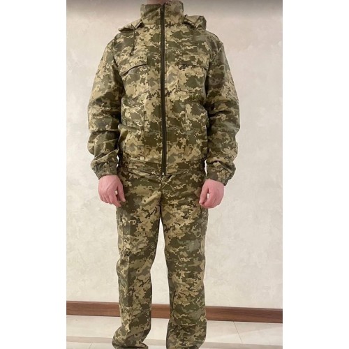 Костюм камуфляжний Піксель з капюшоном на блискавці