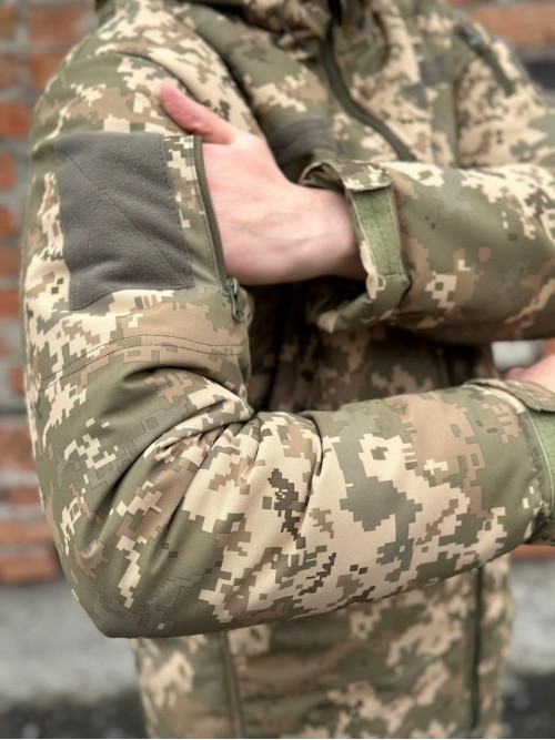 Зимова куртка тактична піксель Taslan