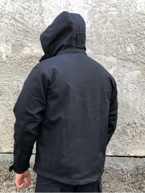 Тактична куртка Soft Shell Чорна