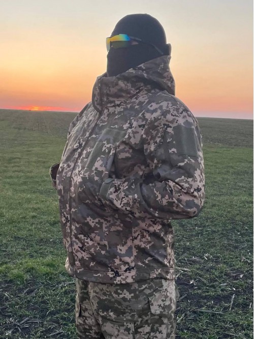 Тактична демісезонна куртка Soft Shell Піксель Тактична демісезонна куртка Soft Shell Піксель